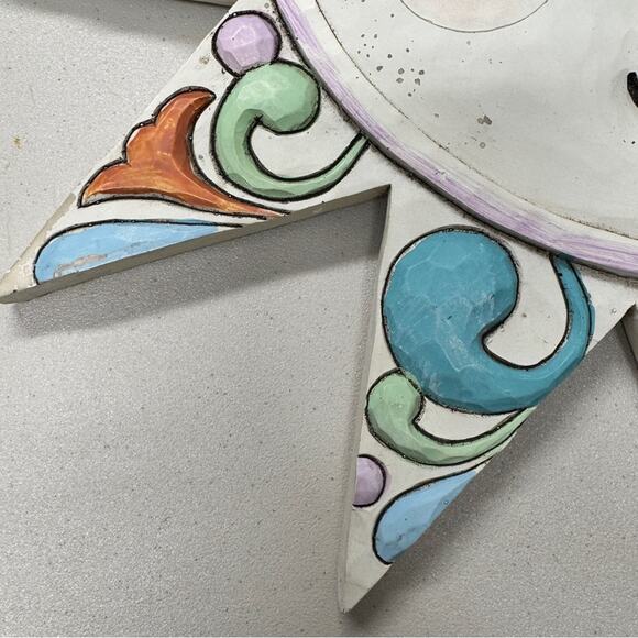 Jim Shore 2012 Outdoor Collection Apollo Sun Wall Hanging Garden Decor Pastel - Picture 7 of 8